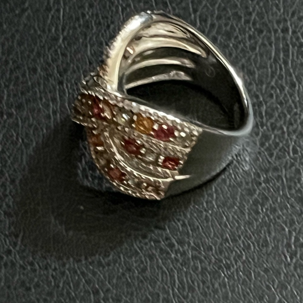 Gorgeous Multi Colored Gemstone Ring - image 5